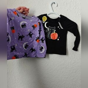 NWT 2 PACK GIRLS HALLOWEEN SHIRTS
